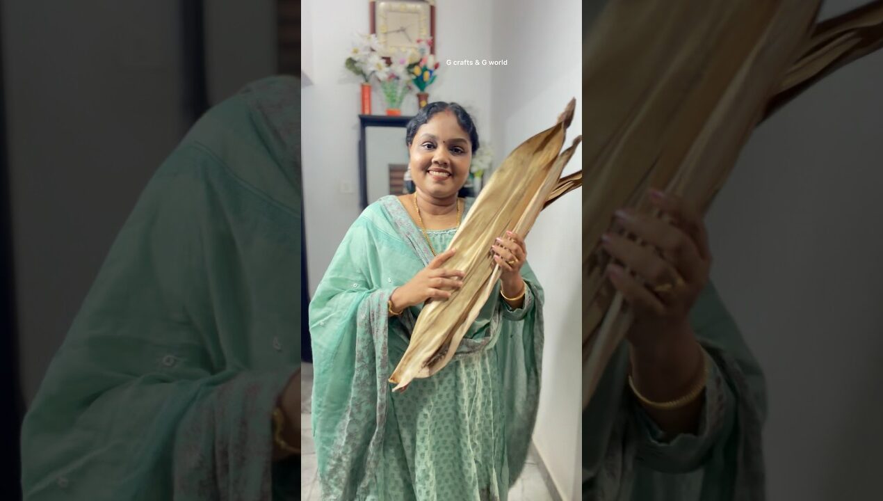 പാള കൊണ്ടോ?😲#GCraftsAndGWorld#DIY#Crafting• #ViralCrafts#TrendingNow• #HomeDecorIdeas#viralcrafts