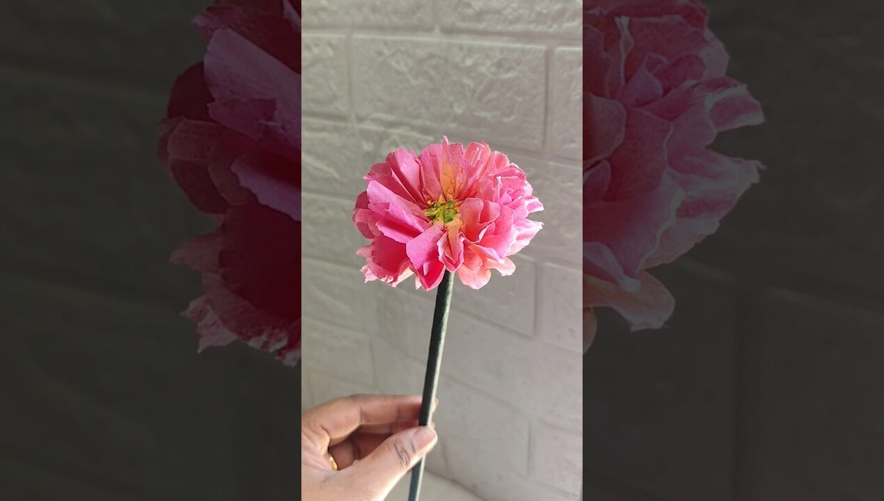 DIY peonies | How to make a peony Flower from paper towels #shortsviral #diy #art #rose #aesthetic