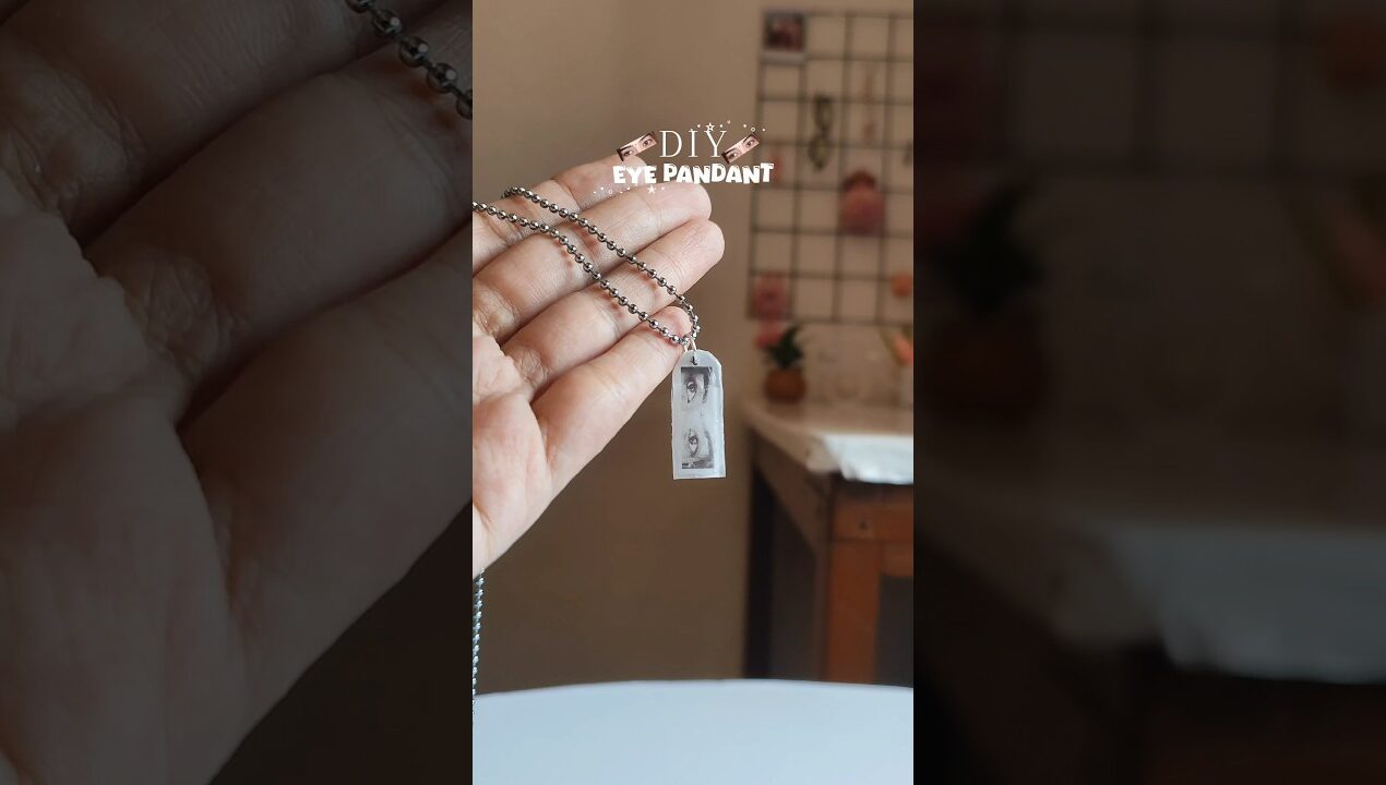 Diy Eye Pandant 😍|| cute gift idea #diy #shorts #viral #trending #craft #art  #aesthetic