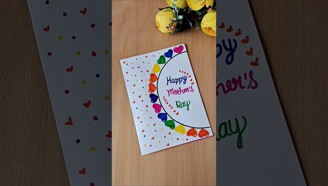 Mother's day card ideas #shorts #youtubeshorts #charmiartandcraftfun #art #diy #happymothersday