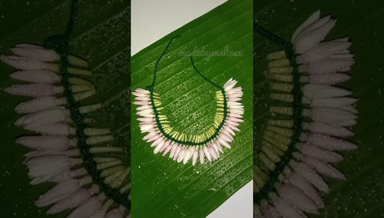 Garden flowers Garland/gajra/DIY Easy flowers crafts ideas|| #diy#youtubeshorts#craft#nature#flowers