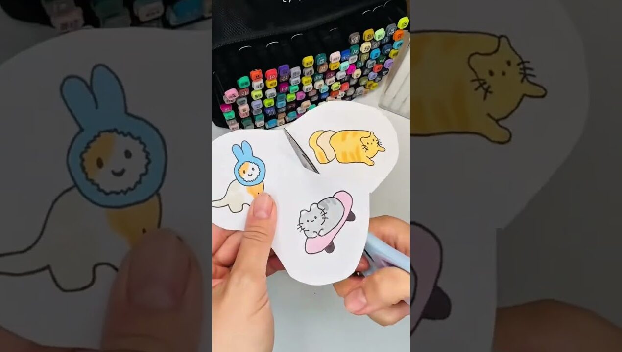 Diy Kawaii Cats Stickers #paperdiy #diy #kawaii #sticker #stickers