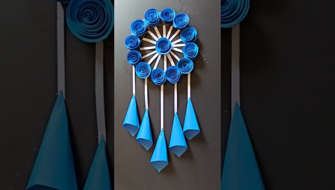 Easy paper craft ideas #shorts #youtubeshorts #viralvideo #roomdecor #homedecor #diycrafts #craft