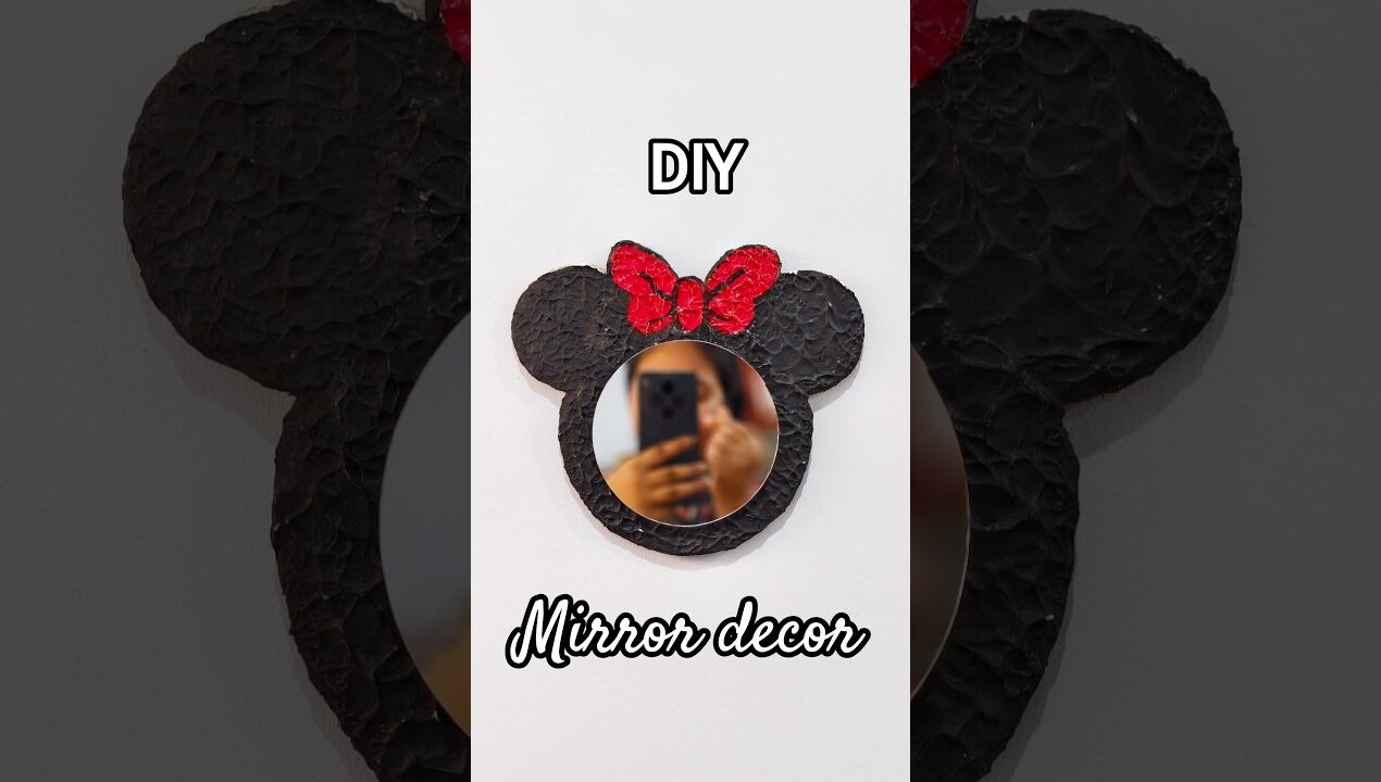 DIY beautiful mirror decor ideas 💡 | crafterjyoti |