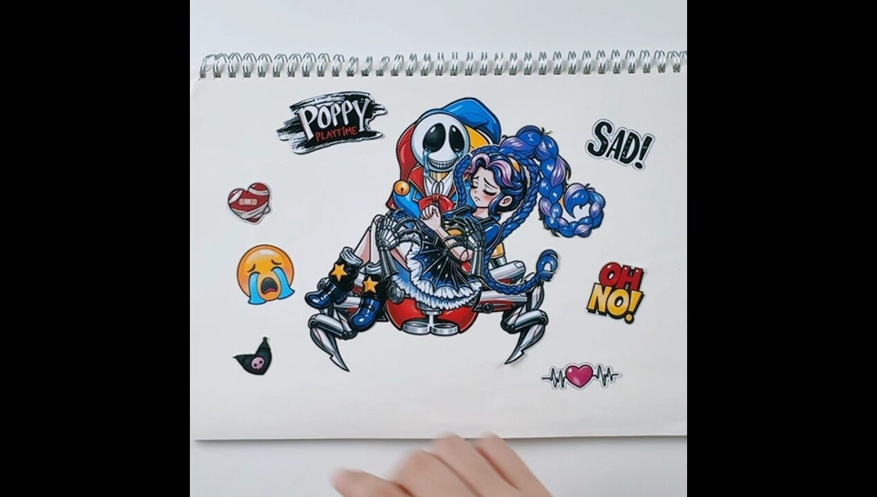 Poppy Playtime chapter5 Lily Lovebraids Prototype #stickerbook #poppyplaytime #prototype #diy