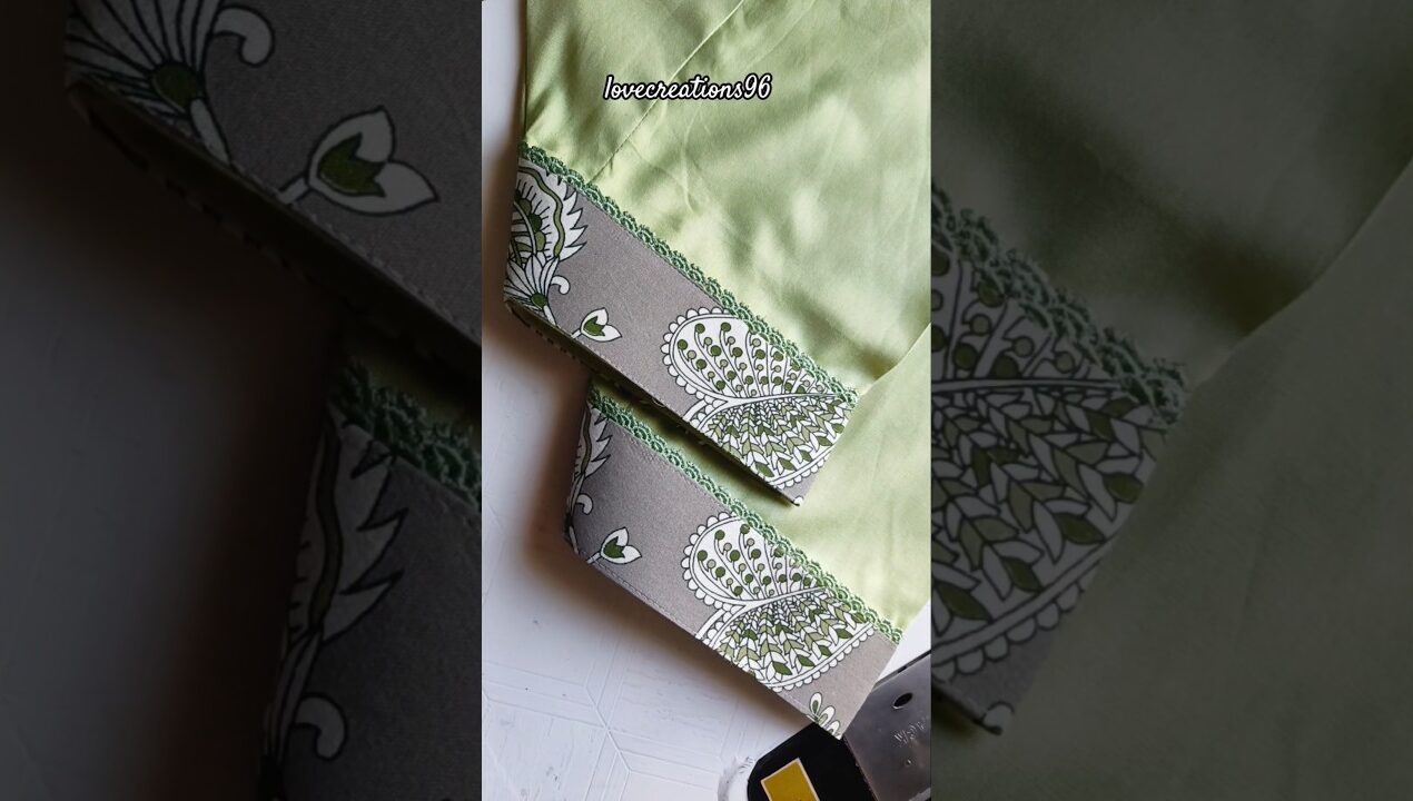#salwar design with lace #fashion #suit #viral #diy #poncha #viralshorts #trending  #shortsfeed