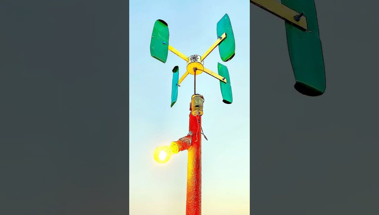 Amazing Science Project: DIY Wind Turbine for Free Energyघर पर बनाएं बिजली