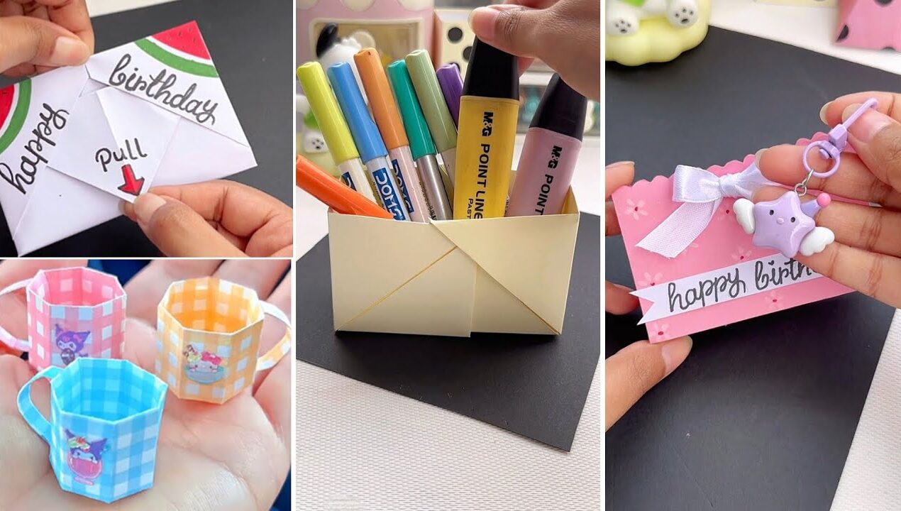 10 Easy craft ideas/ Miniature craft /paper craft/ howto make /DIY/school project/Nisha's Craft land