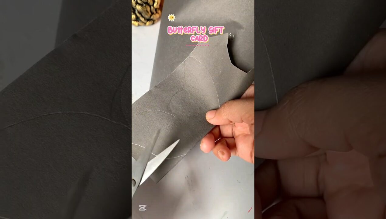 Handmade Paper card ideas 💡 🦋 #diy #youtubeshorts #craft #paper craft r