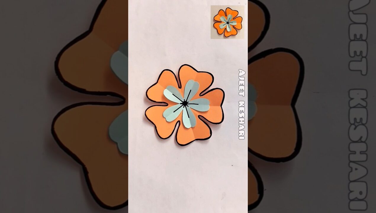 How to make Paper Flower Easy Step by Step | DIY Craft | कागज से फूल कैसे बनाएं