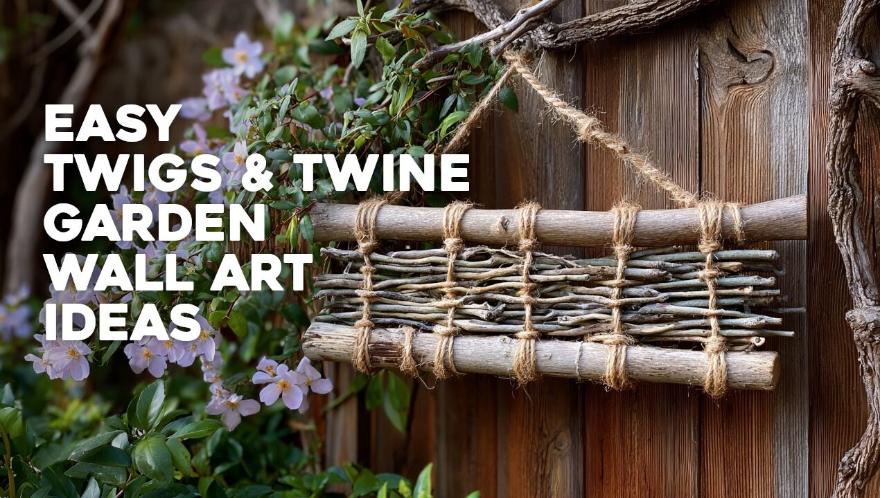 🪵 Easy Garden Wall Art Ideas: Twigs & Twine DIY Crafts