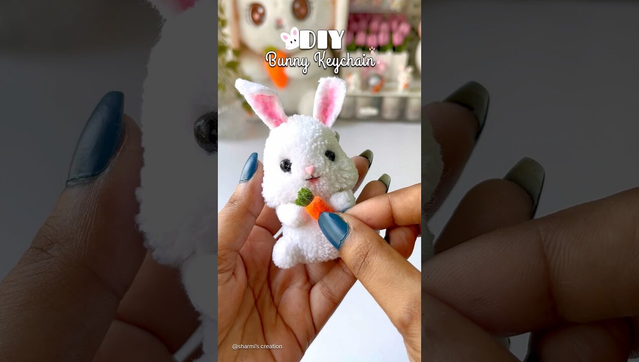 DIY wool keychain #shorts #youtubeshorts #woolencraft #craftideas #handmade