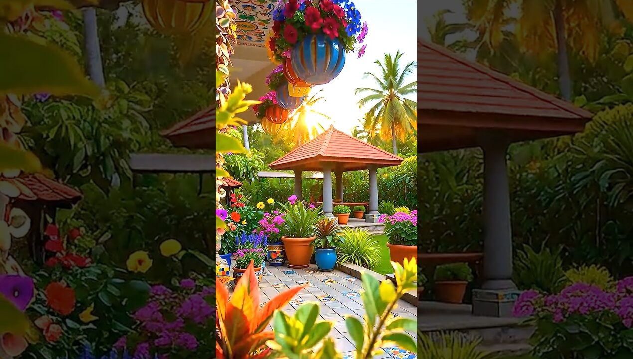 Recycled Bottle DIY : Colorful Hanging Planters for Your Garden #shorts