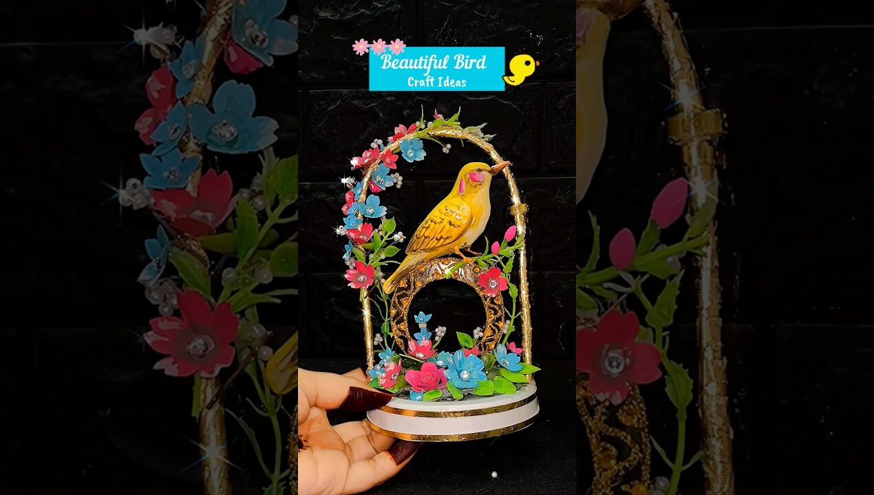 i made this craft in seconds 🫠😍 #diy #craft #ytshorts #easycraftideas #birds