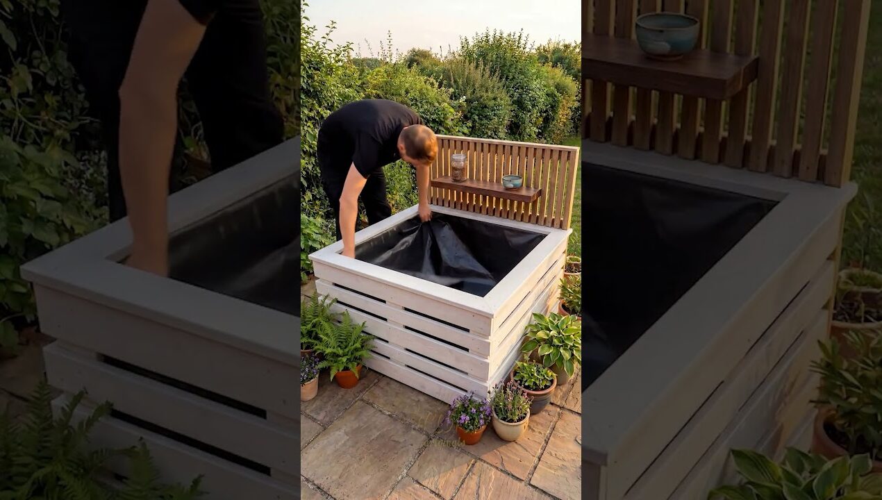 DIY Pallet to Koi Pond Transformation