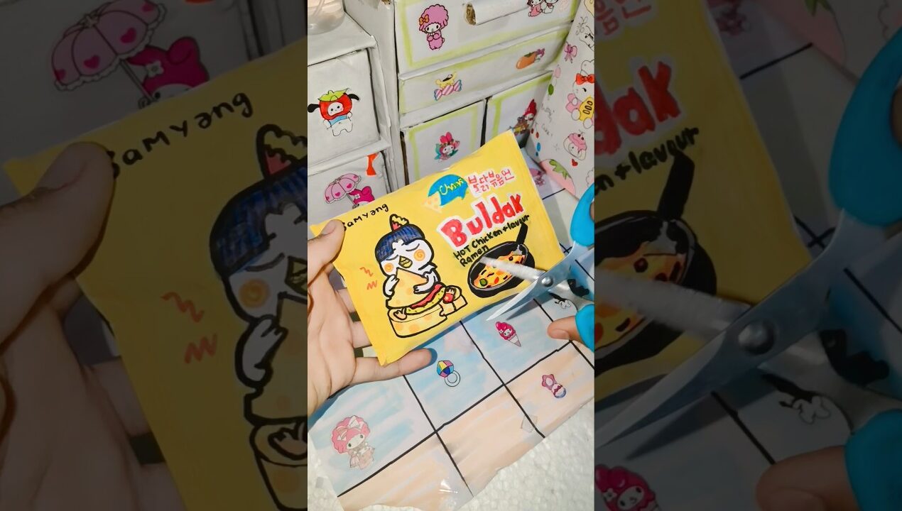 DIY Buldak Cheese 🧀 hot Spicy Noodles 🌶️🍜#shorts #trending #diy#buldak #ramen #viralshorts