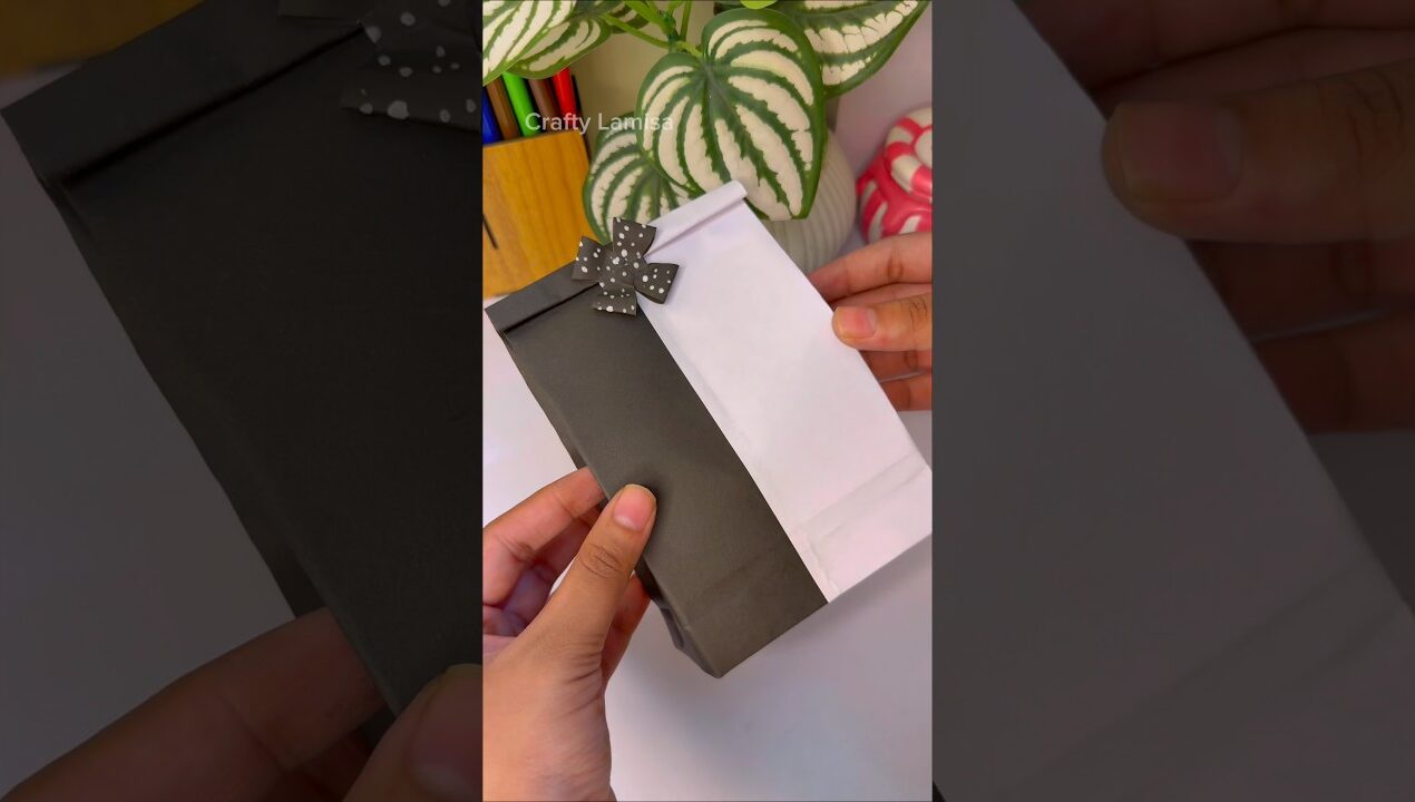 DIY 2 minte gift Bag 🤩🎁 #diy #crafts .5shorts #viral #trending #viralshort #giftbag #handmade #wow