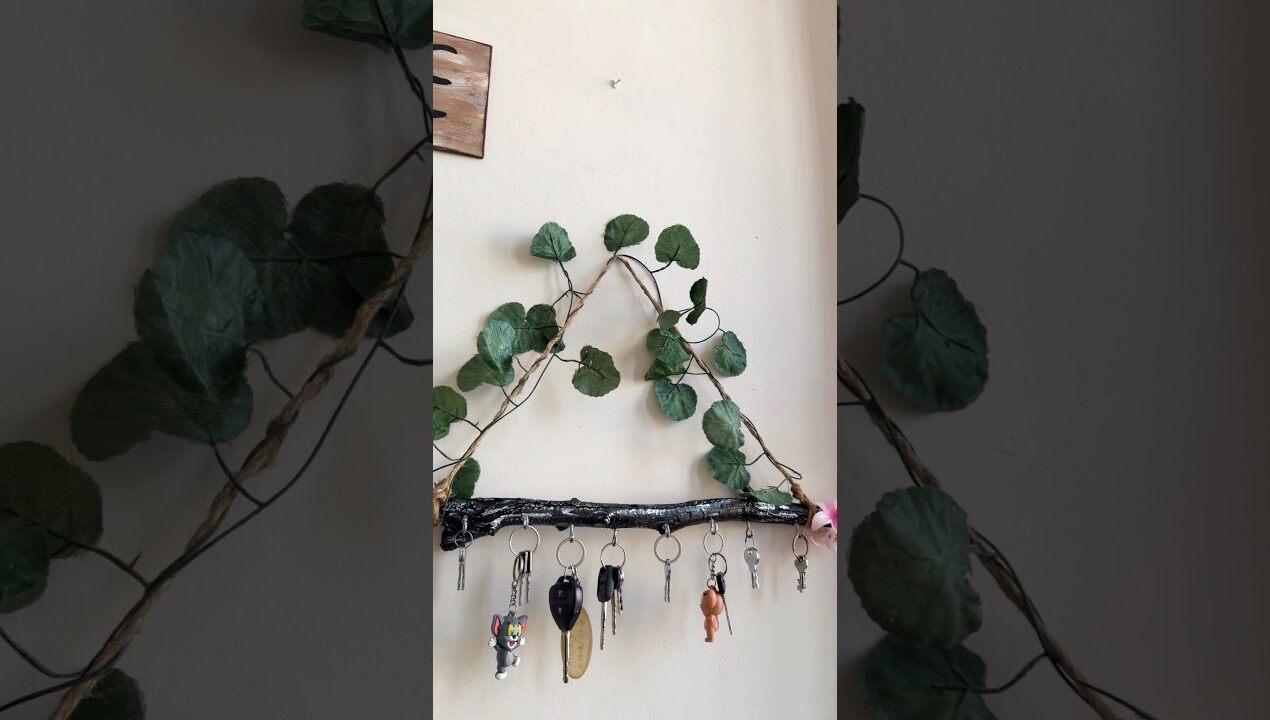 Waste Wood se Banaya Aesthetic Key Holder|DIY Home Decor||diy key holder|#trending#shorts #handmade