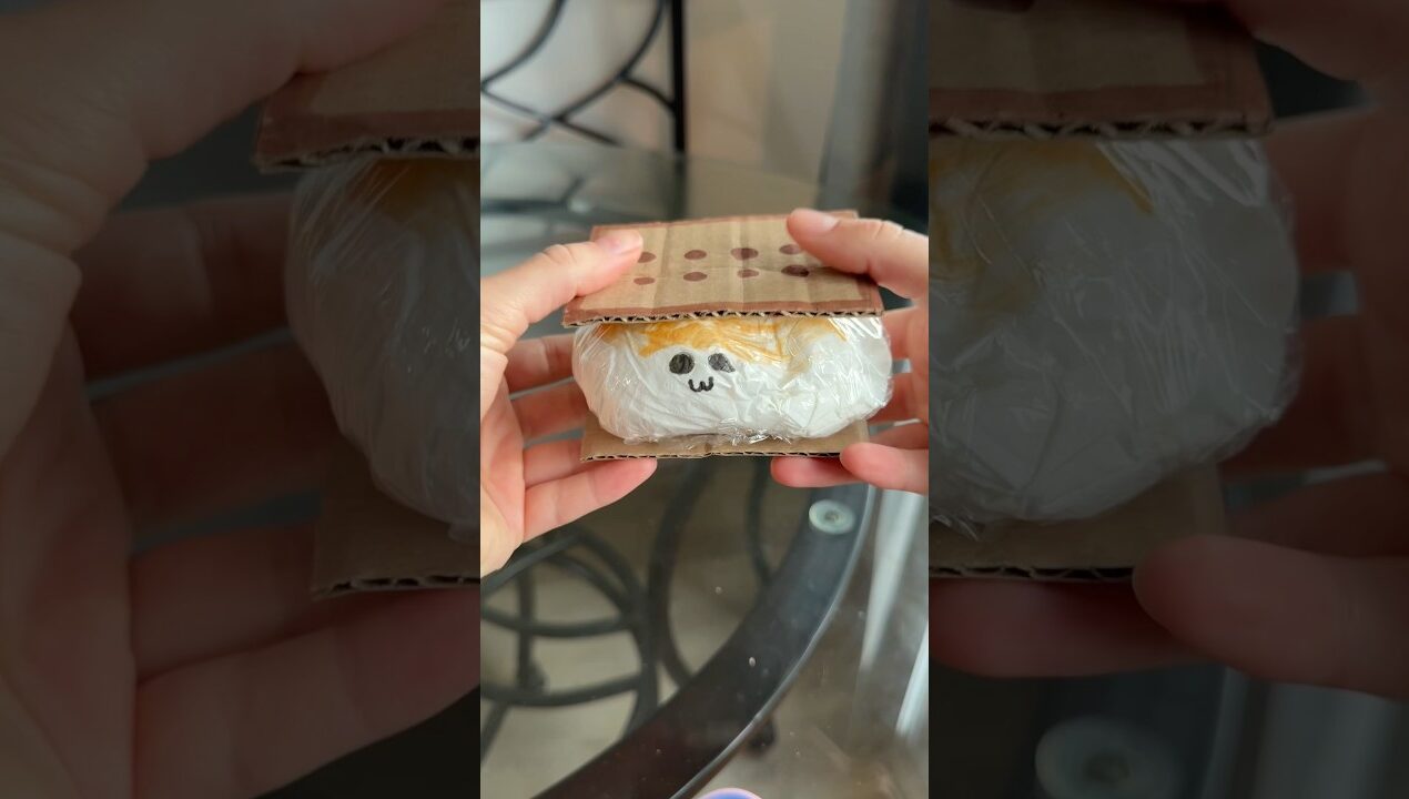 dIY s’mores squishy! #diy #papercrafts #tutorial #creative #smores #squishy #craft #craftideas