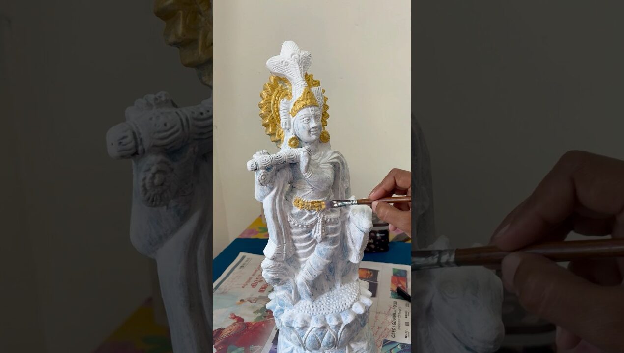 ഇത് കണ്ടാ പറയോ പഴയതാണെന്ന് 🙈Final loook❤️😍#youtube #diy #painting #krishna #lordkrishna #yt #short