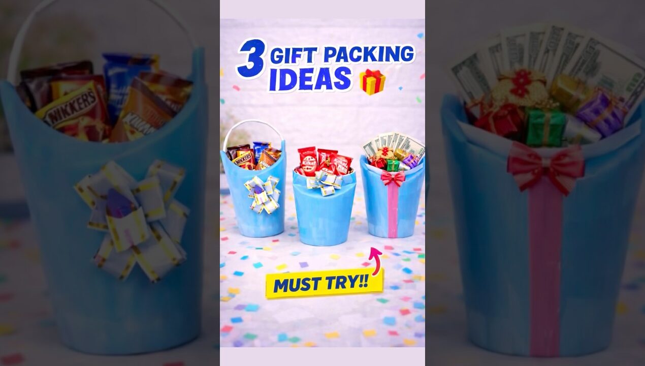 3 easy Return Gifts Packing Ideas 🎁 | diy | shorts | crafts | return gifts | ​⁠| packing idea
