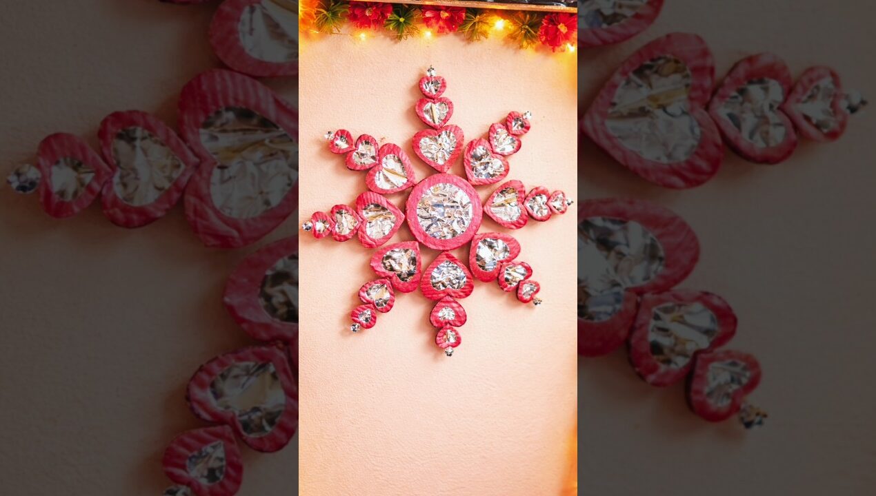 Diy Unique New Cardboard Wall Hanging _ #diy craft ideas _ #vandanadiyideas #decor #youtubeshorts