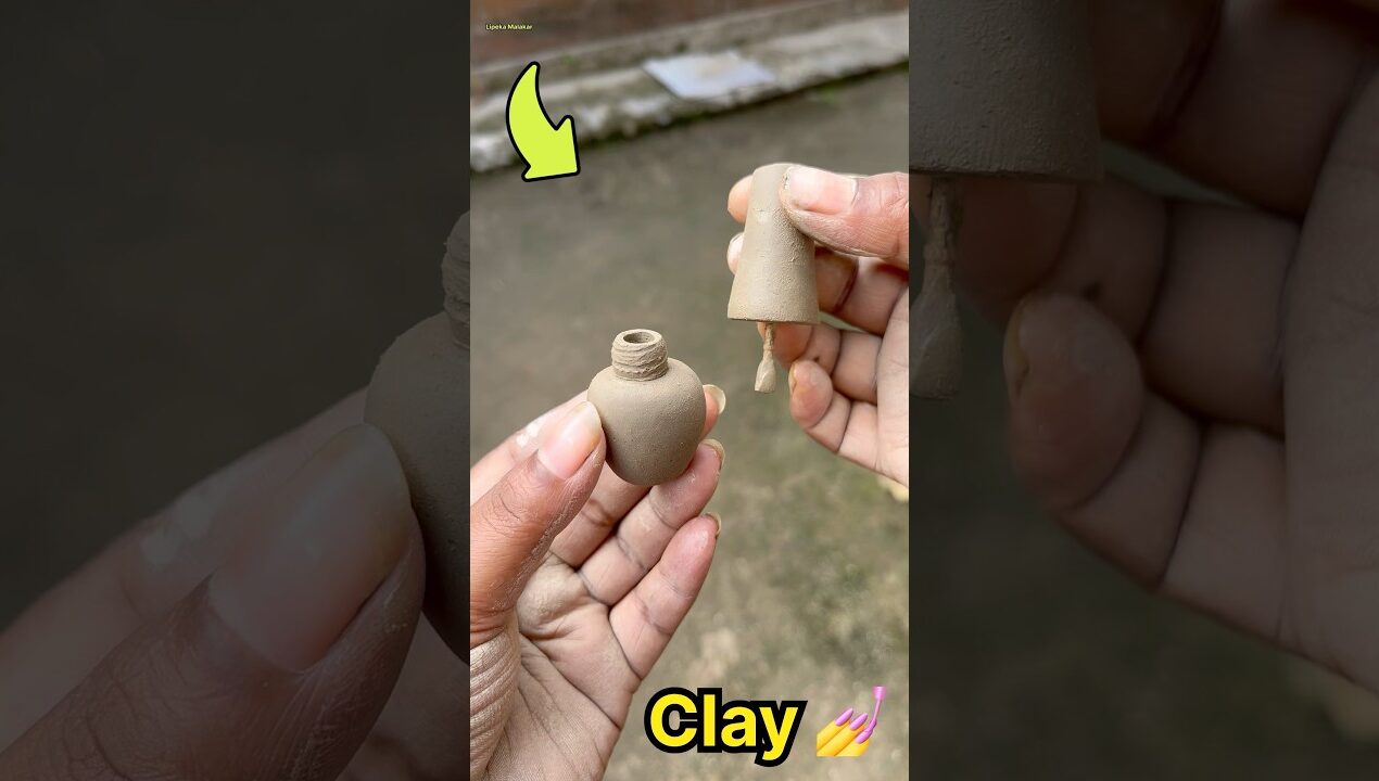 Cute 🥰 clay craft / miniature clay craft ideas #shorts