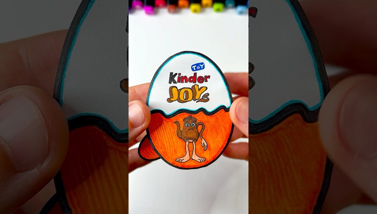 DIY TATATATA SAHUR Kinder Joy | Paper Craft Ideas #shorts #papercraft