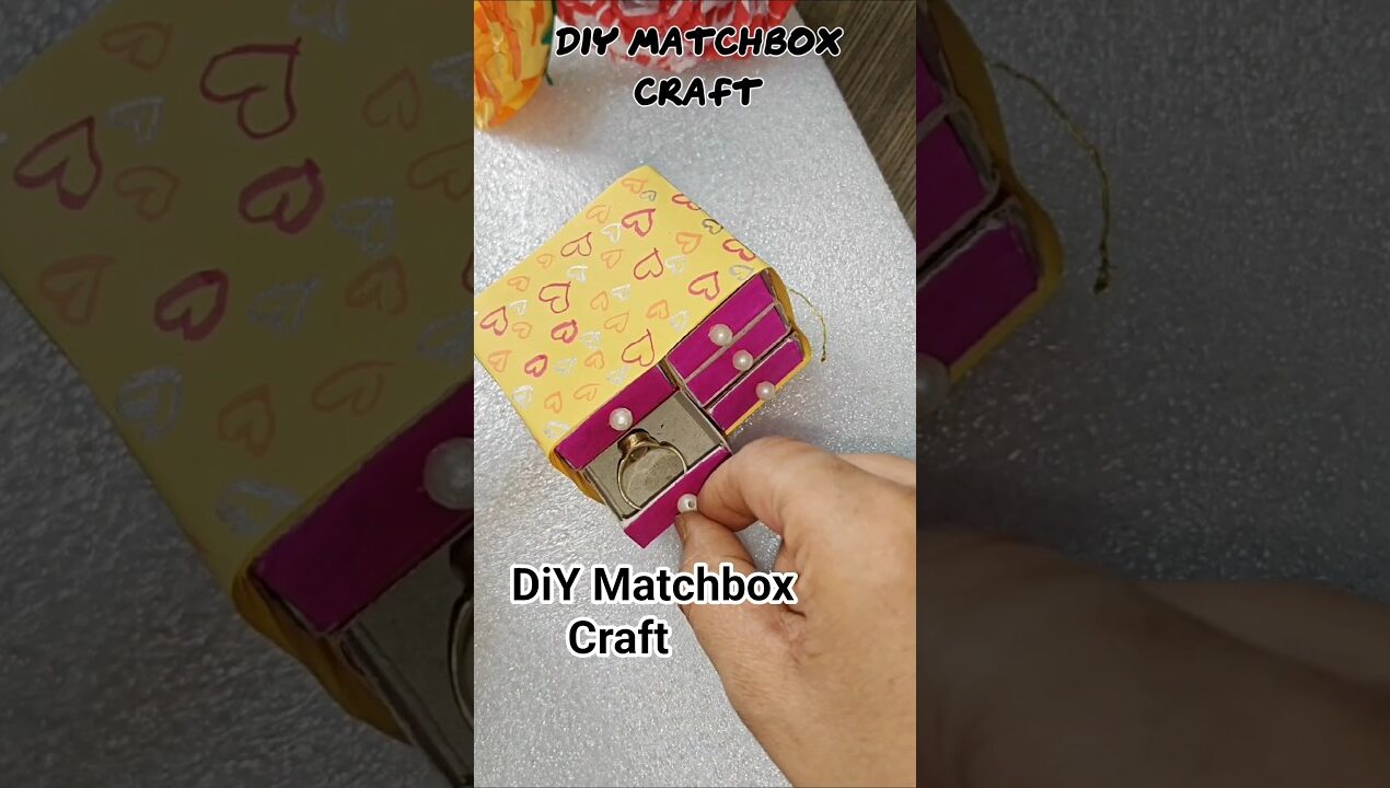 DIY Matchbox craft ideas #shorts #reuse #bestoutofwaste #matchbox #craft #diy