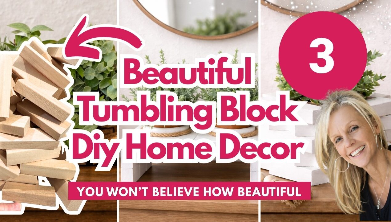 DIY Tumbling Block Decor That Looks EXPENSIVE (But Isn’t!)
