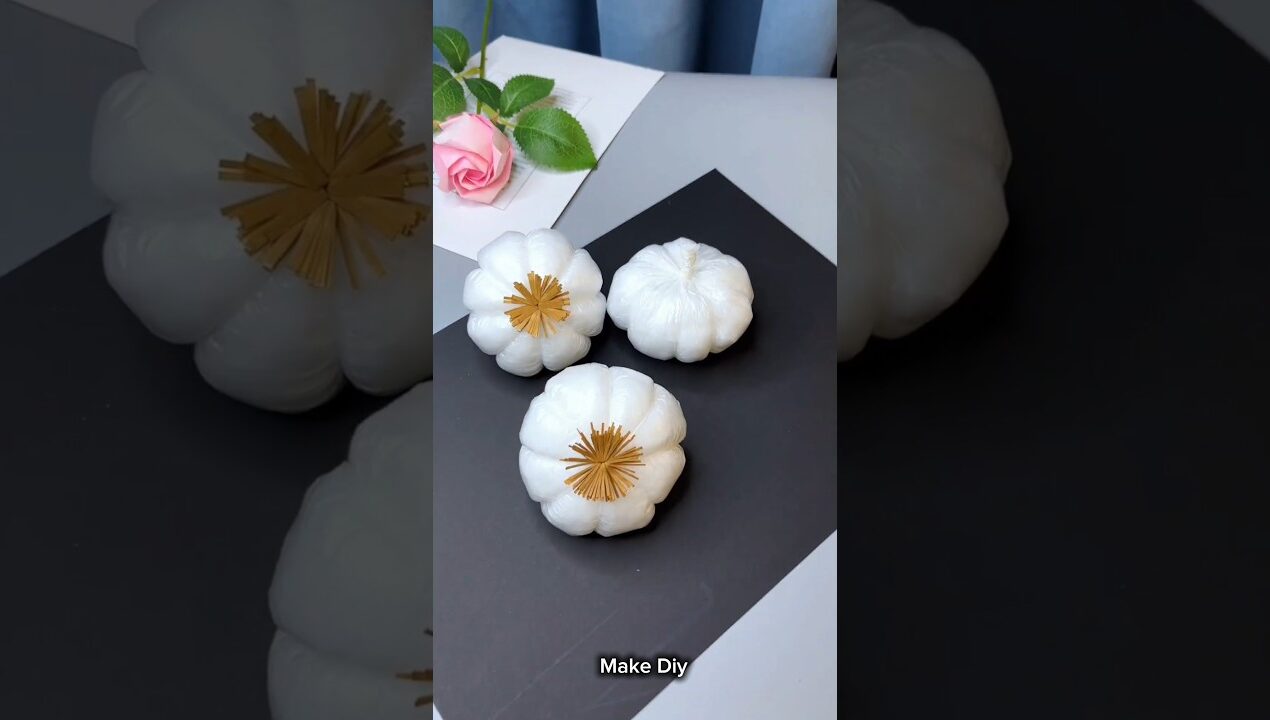 DIY Pumpkin Decoration at Home 🎃 | Best Out of Waste Craft Idea | Easy Aesthetic Room Decor#craft