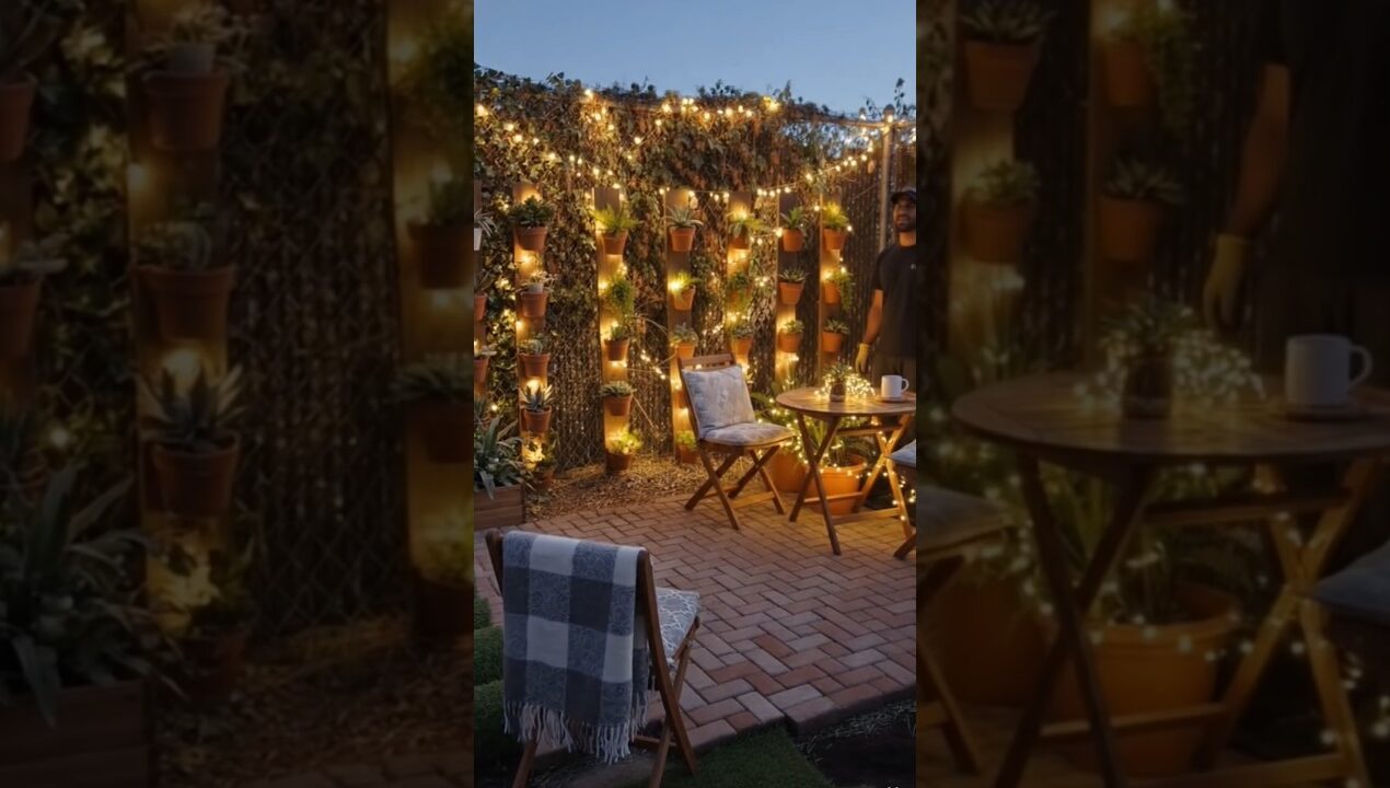 Empty Backyard Corner → Cozy Garden Café Transformation 😍 | Satisfying DIY Makeover