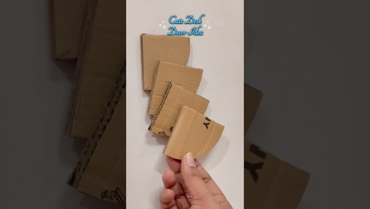 Cute Desk Decor Idea 💡 #youtubeshorts #diy #shorts #creativity