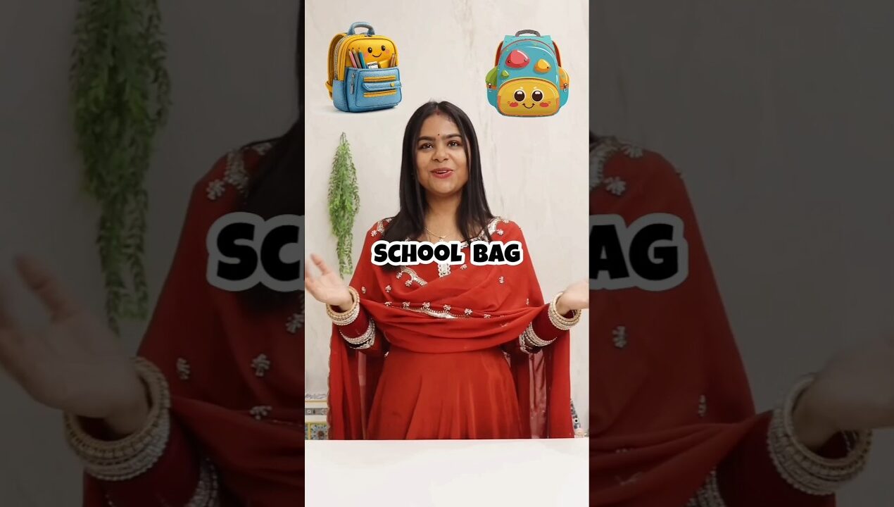 Cute school bag #shortsfeed​ #diy​ #craft​ #shortvideo​ #shorts​ #papercraft​ #schoolbag​ #bag​