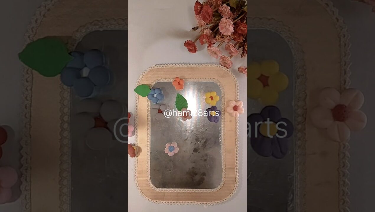 Aesthetic Mirror Decoration Ideas ✨ |DIY Room Decor Mirror Makeover💖#ytshorts #diy #viral #art #cute