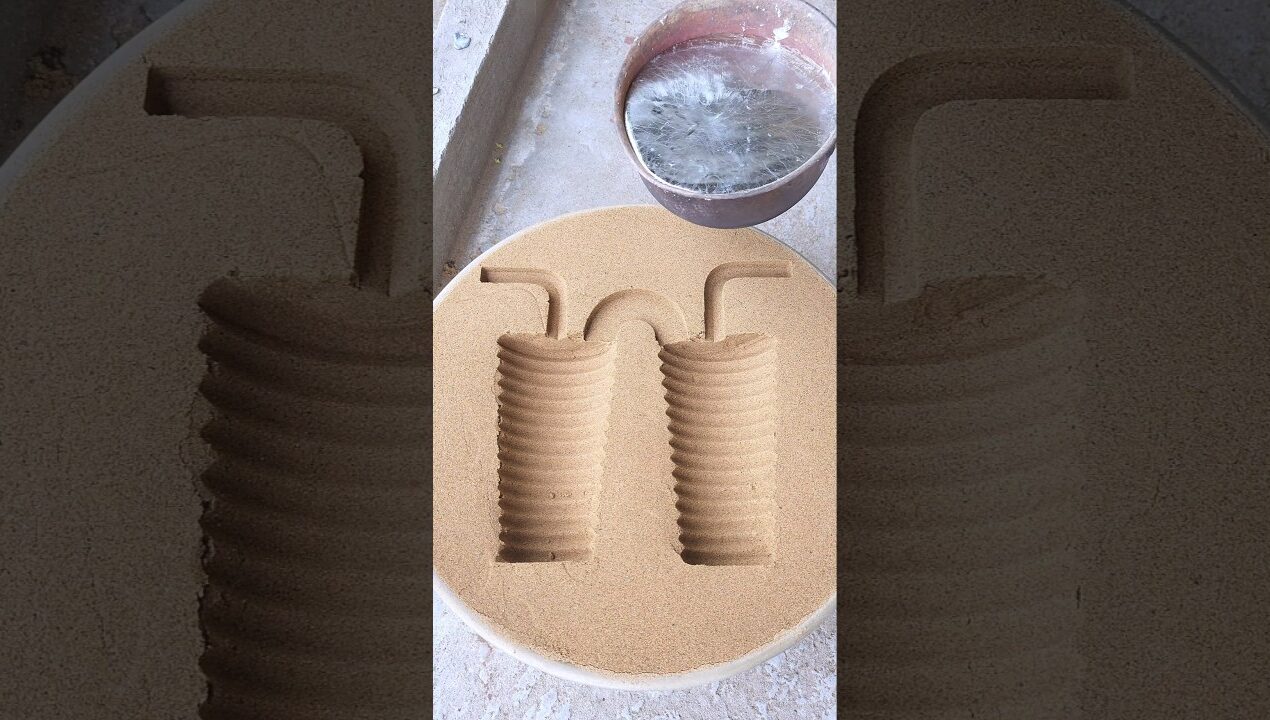 #art #satisfying #shorts #experiment #amazing #diy فني صناعات صب علي الرمال صهر المعادن