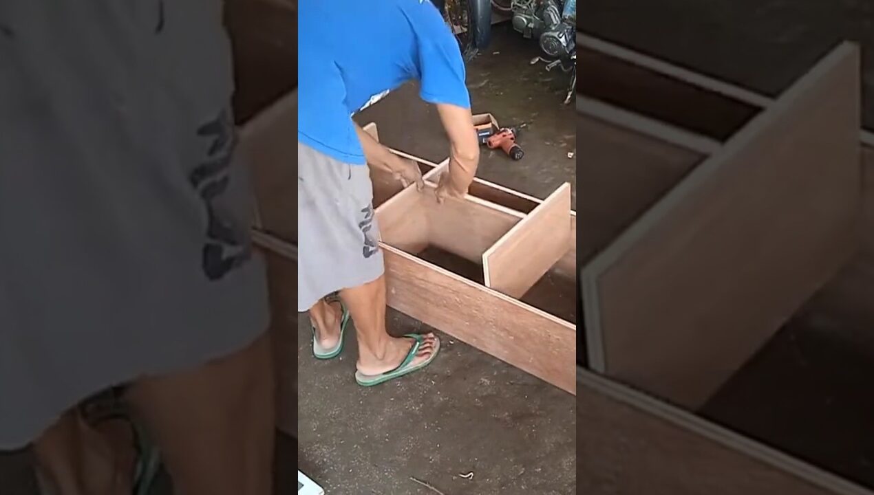 sekat tengah harus sudah rapi || pembuatan rak dinding #diy #woodworking #creative