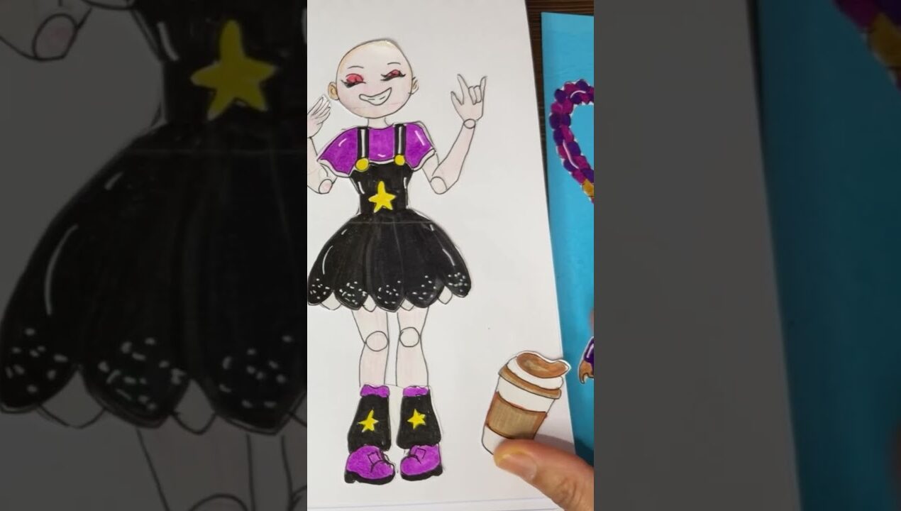 Influencer Lilylovebraids sticker diy #papercraft #handmade #diy #poppyplaytime #trending #shorts