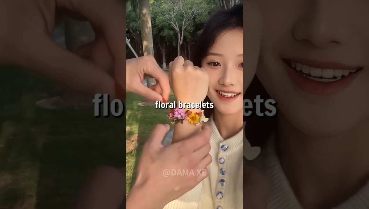 🌸DIY Floral Bracelet You Can Make In Seconds 💁‍♀️