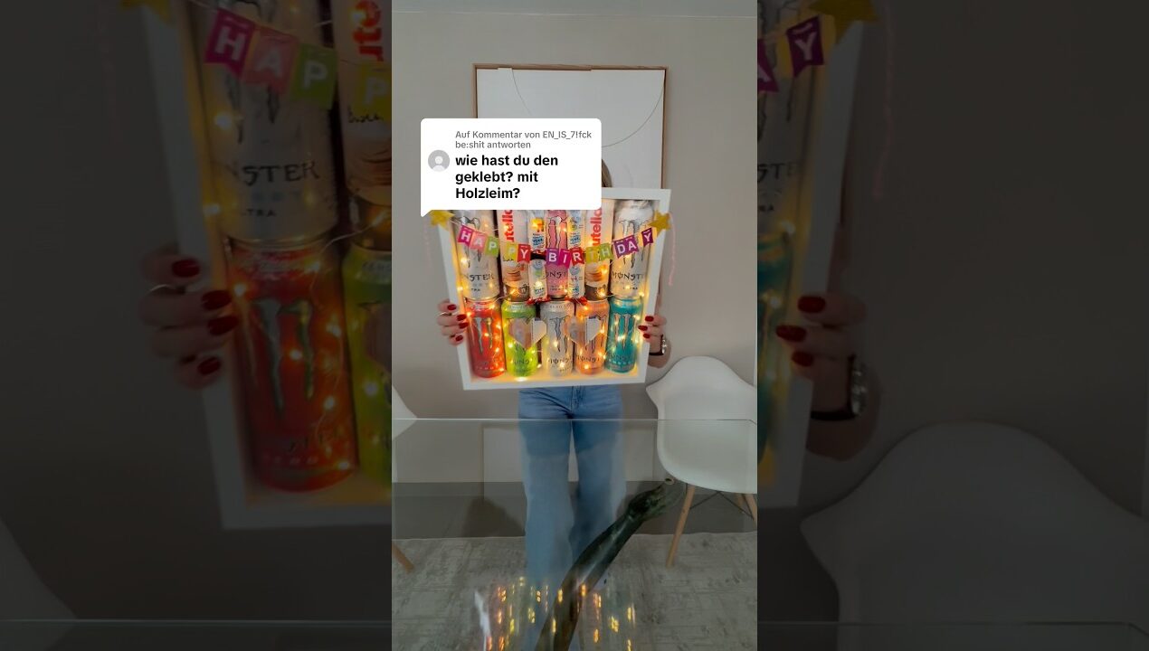 Extra tiefer Bilderrahmen einfach selber machen.#diy #xx| #bilderrahmen #geschenkidee #energydrink