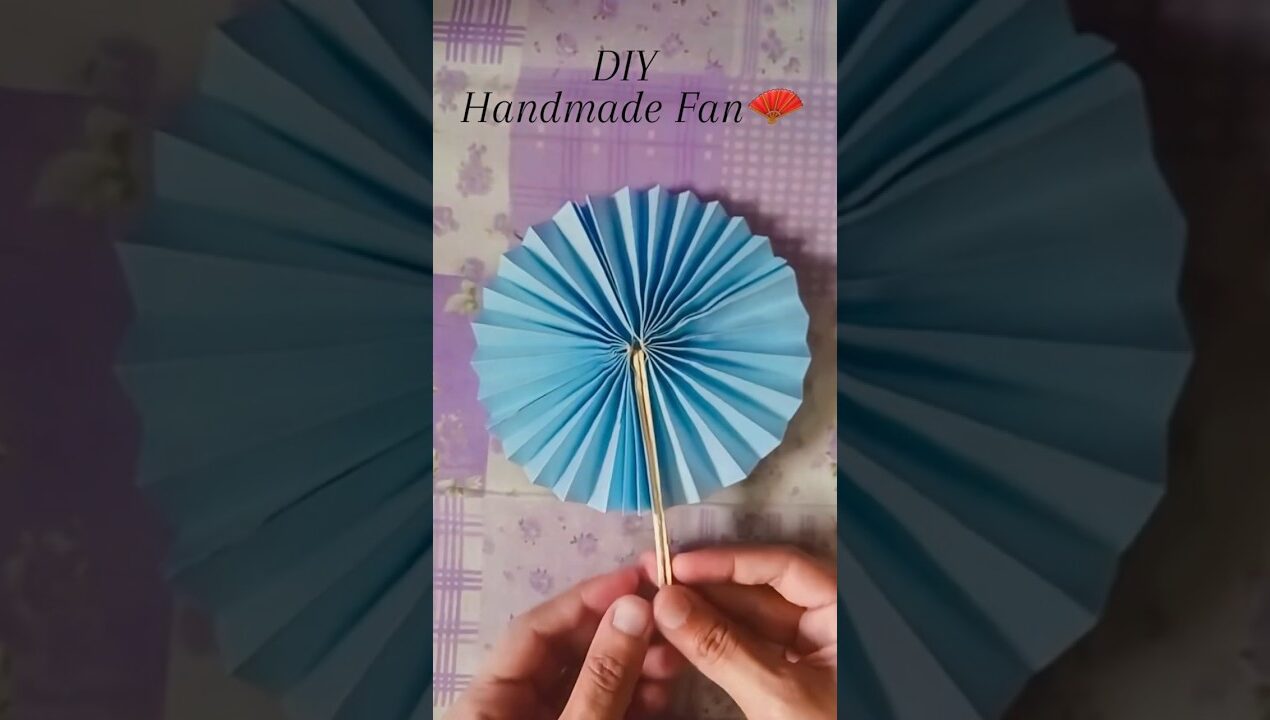 DIY Handmade Fan🪭✨️#diy #shorts #youtubeshorts #craft