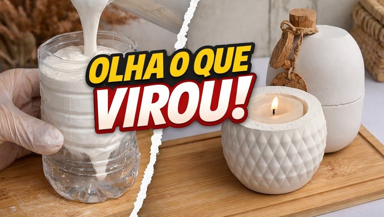 Esse truque com gesso e plástico mudou meu artesanato | DIY – OLHA O QUE VIROU /ARTESANATO COM GESSO