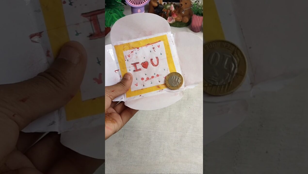 Easy Cute Card 💝 DIY Idea 😍 #shorts