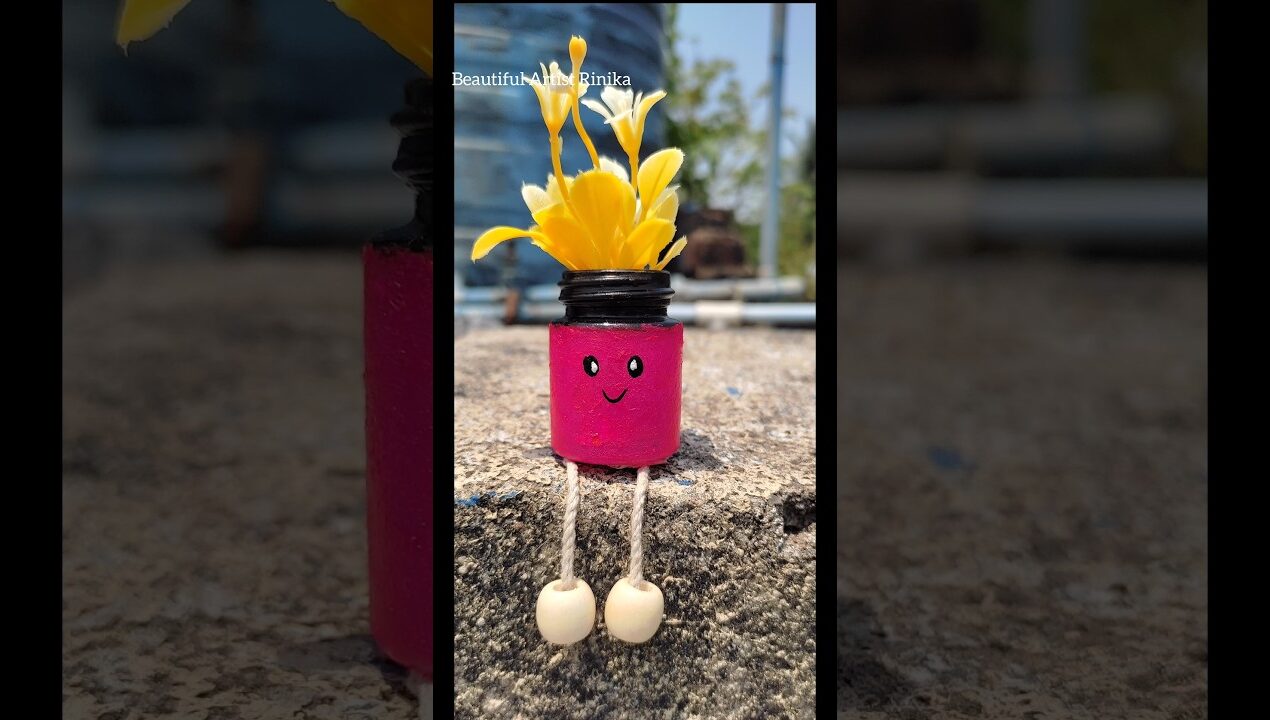 Mini Bottle Craft Ideas #shorts #diy #craft #youtubeshorts #ytshorts @BEAUTIFULARTISTRINIKA