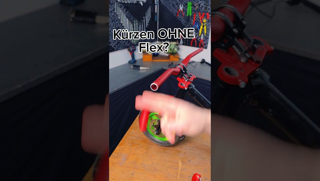 Hab ich den MTB Lenker zu kurz gemacht? 🫠 #diy #mtb #handlebar