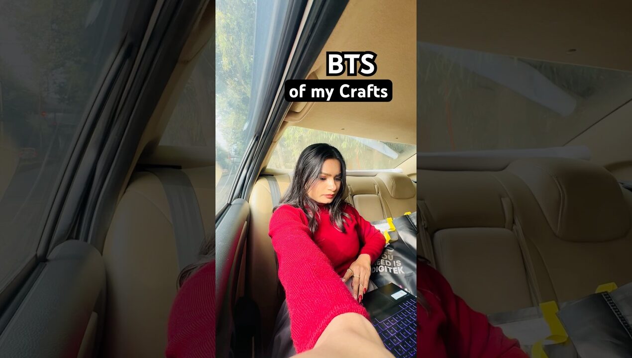 BTS of my DIYs 😱 #crafteraditi #BTS #DIY #handmade #shorts #crafts #lucknow @CrafterAditi