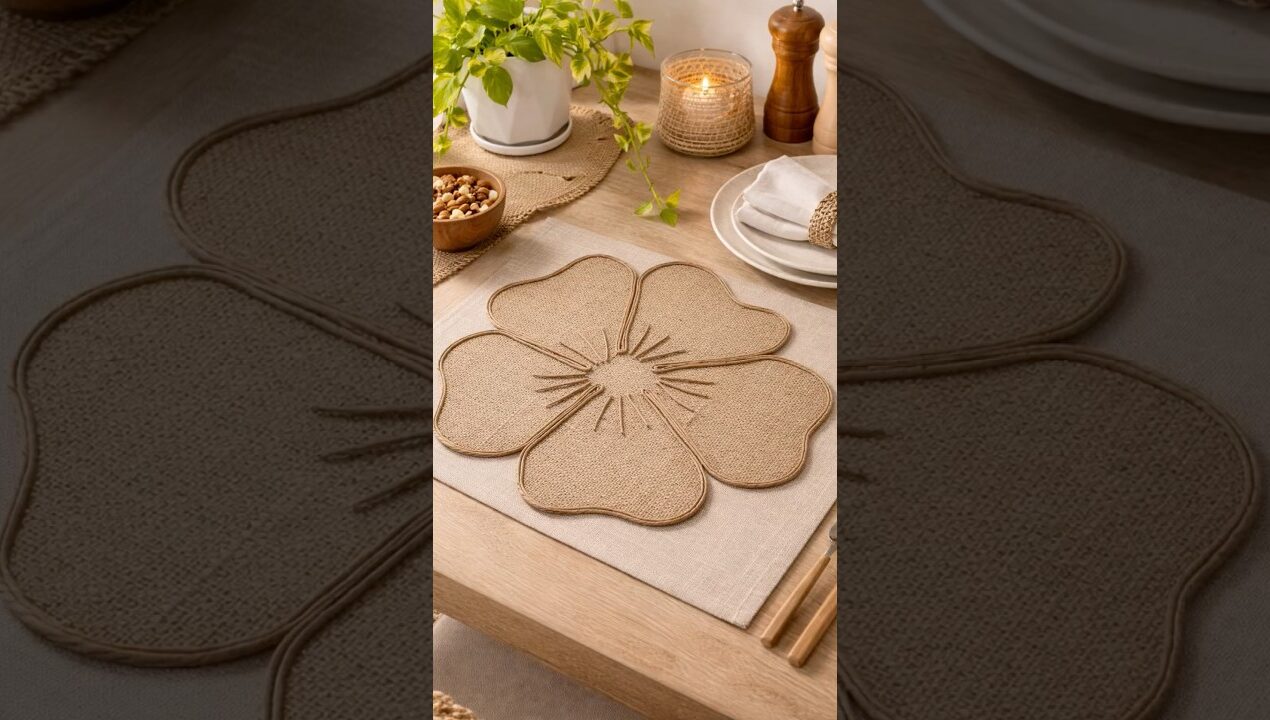 Diy Lugar Americano Rústico #diy #rustic #decoration #artesanato #homedecor #façavocêmesmo