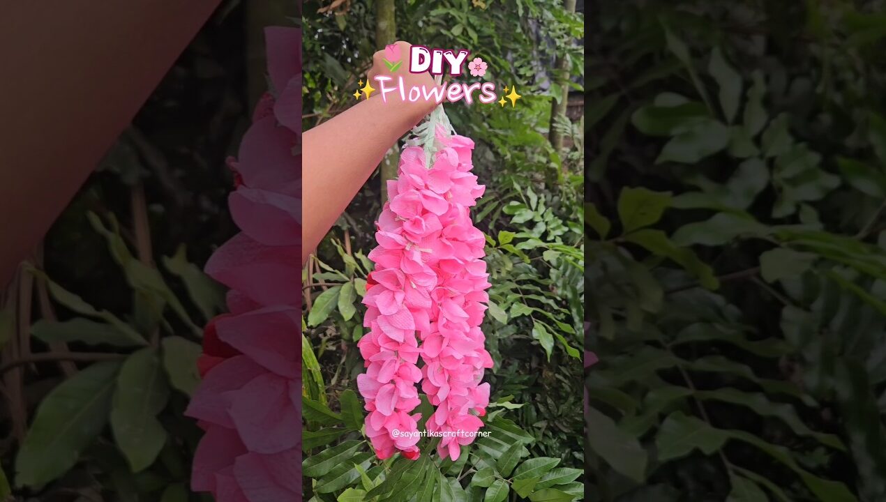 DIY paper flower 🌸🌷| Aesthetic room decor  #aestheticroomdecor #diy #craft #paperflower #roomdecor