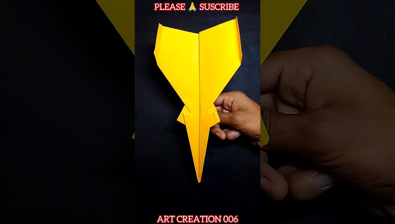 How to fold a super fast paper plane idea #viralshorts