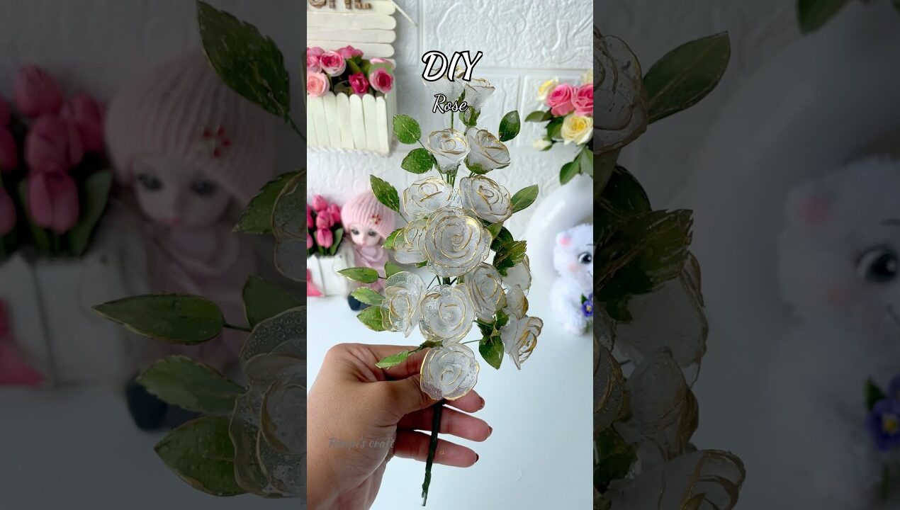 DIY Glue Rose #sorts #diy #craft #viralshort #viralvideo #rose #handmade #homedecor #aesthetic